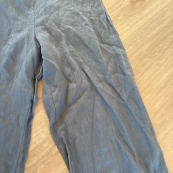 Flax Linen Pants Gray 4/6 Small - Picture 3 of 8